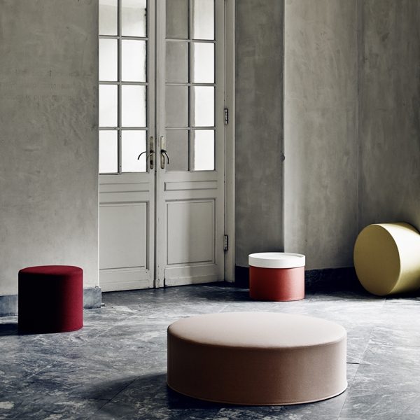 Pouf Softline-Drum | areadomus.gr