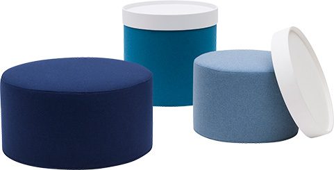 Pouf Softline-Drum | areadomus.gr