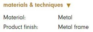 Product technical description details