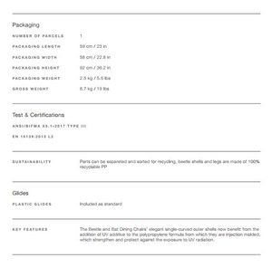 Product technical description details