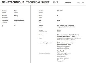 Product technical description details