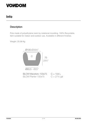 Product technical description details