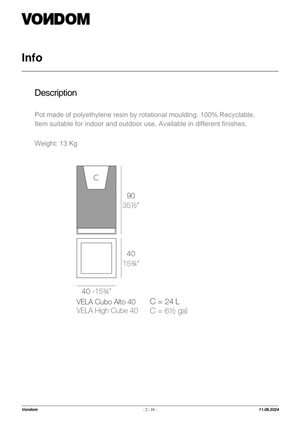 Product technical description details