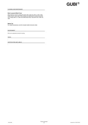 Product technical description details