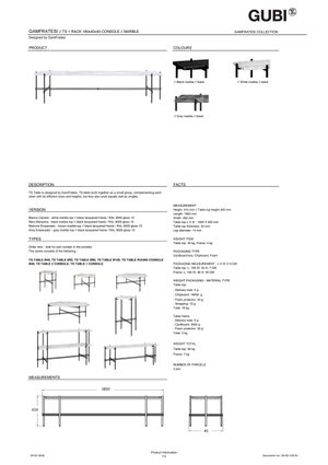 Product technical description details