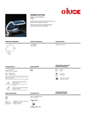 Product technical description details