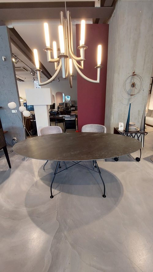 Glossy Oval Aged Bronze Offer