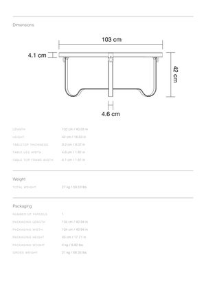 Product technical description details