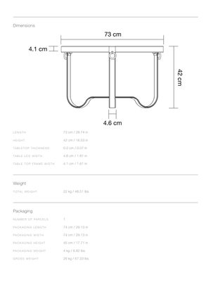 Product technical description details