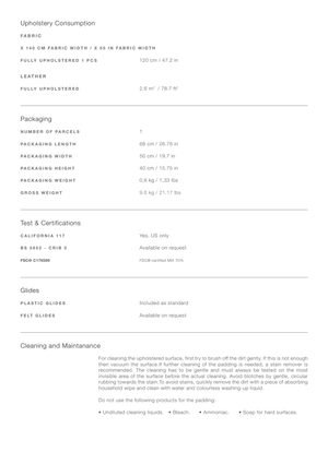 Product technical description details