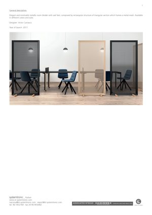 Product technical description details