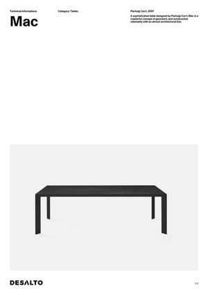 Product technical description details