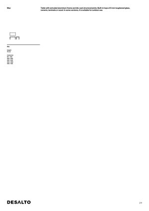 Product technical description details