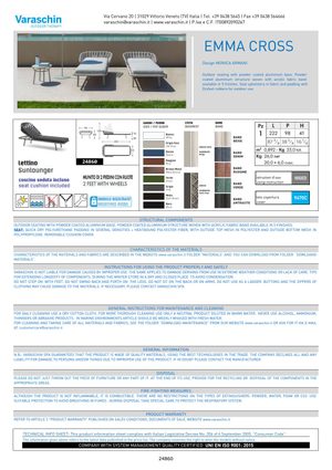 Product technical description details
