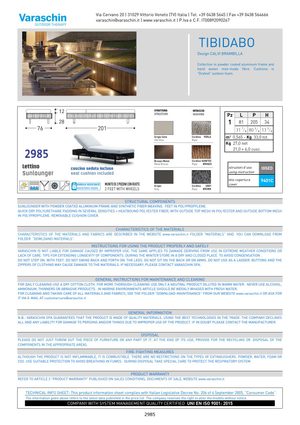 Product technical description details
